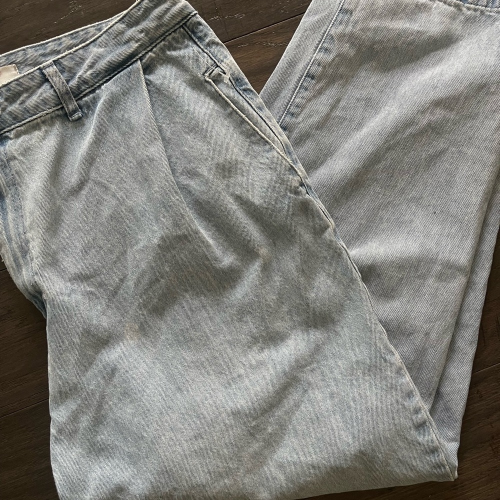 Amomento Women's Recycled Cotton Blue Jeans Denim Size L/XL - Picture 4 of 9
